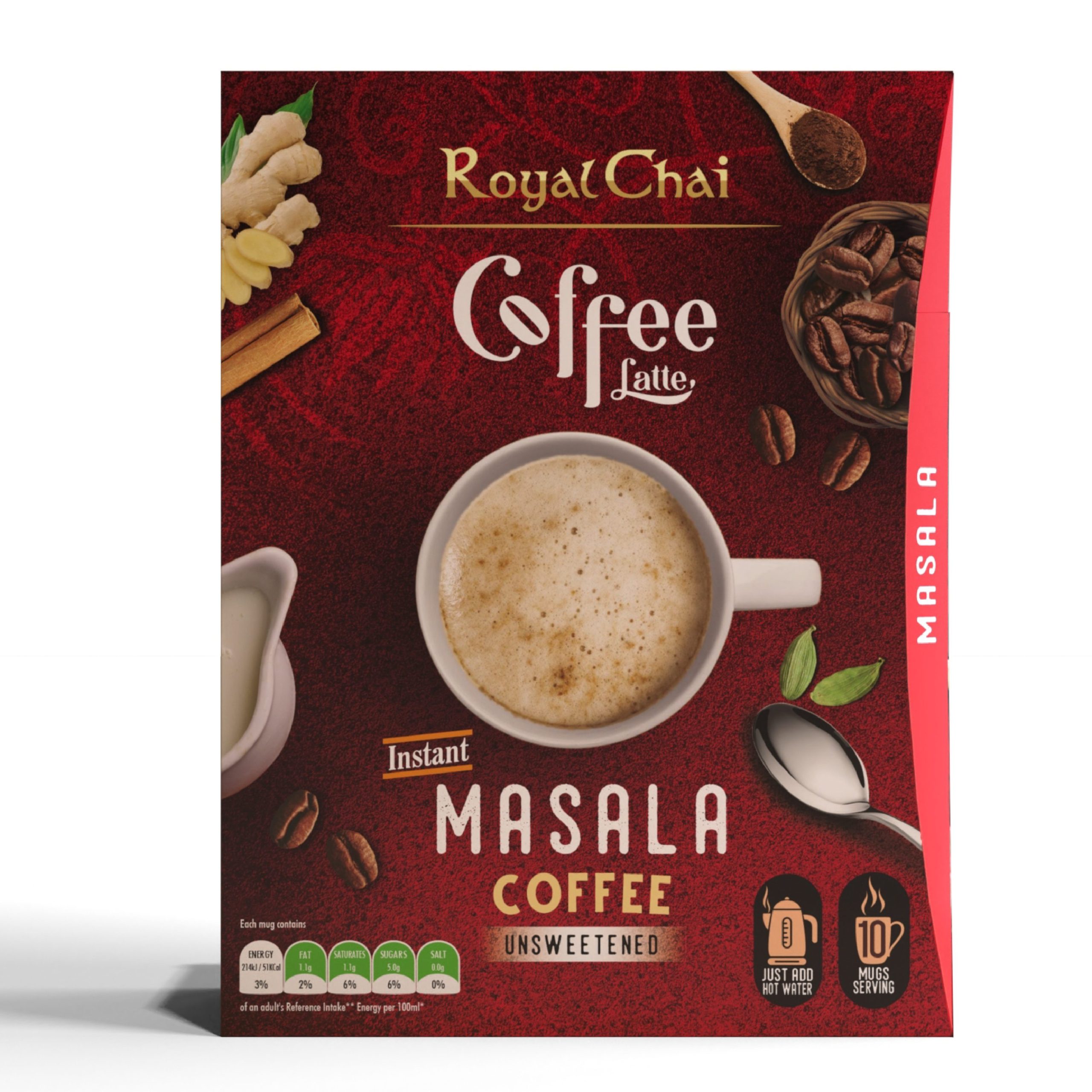 15125 - Royal Coffee - 103 - Masala UNSW v2 masala coffee latte unsweetened