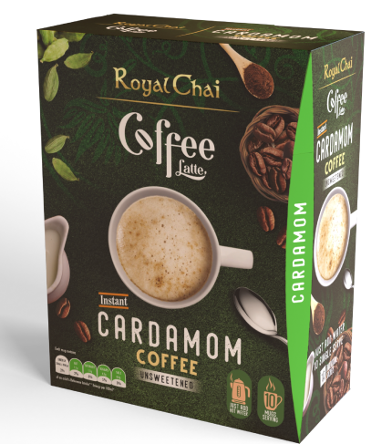 Cardamom coffee latte unsweetened
